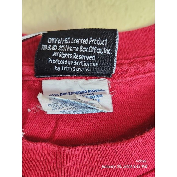 Game of Thrones T-Shirt Adult size Small Red Short Sleeve Hear Me Roar Lannister - Picture 4 of 8